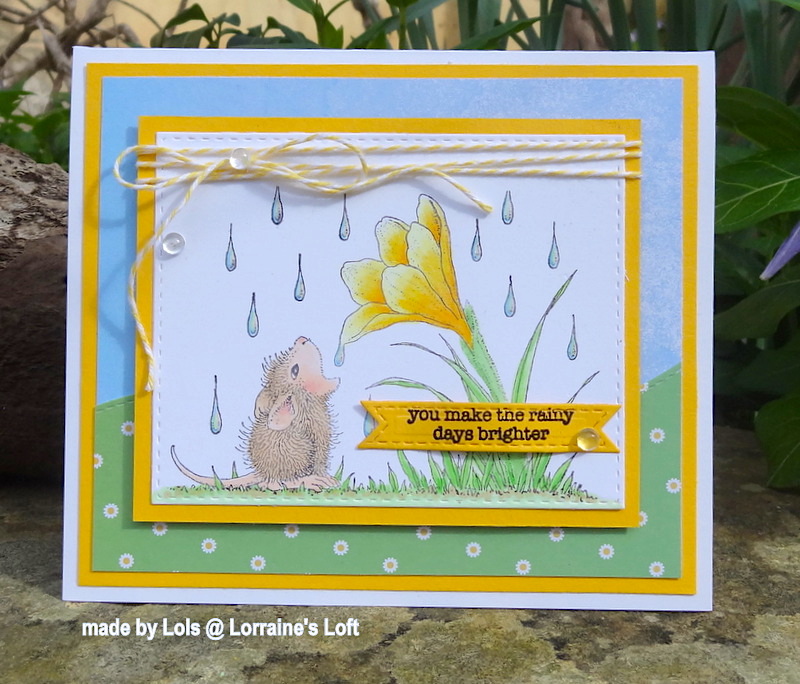 Stampendous House Mouse Stamp Crocus Droplet