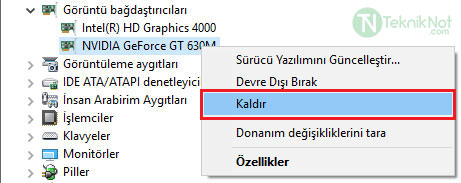 Güncel ekran kartı sürücüsünü indirin