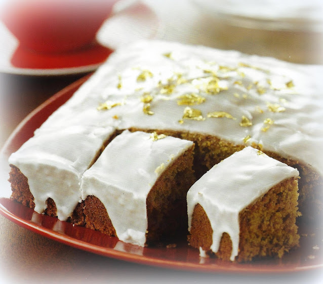 frosted ginger cake