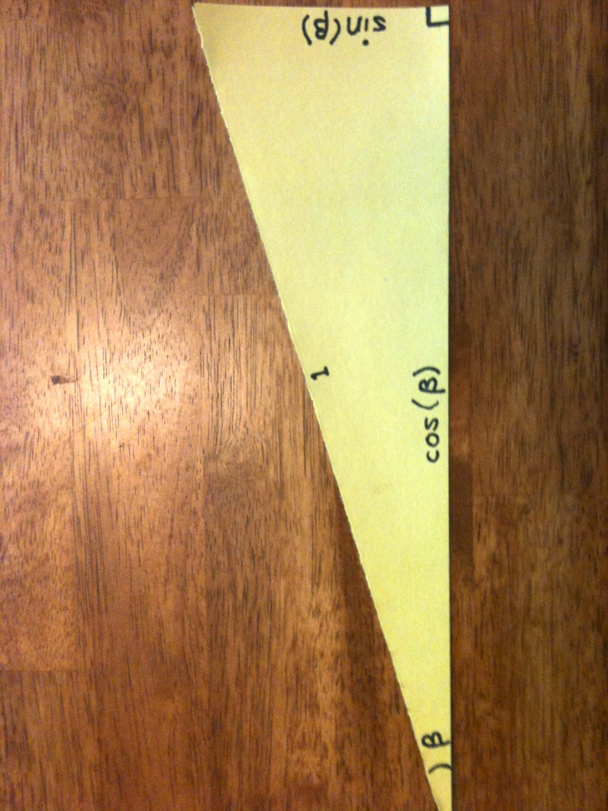 Triangular Construction Paper Marginal Notes: Math with Construction Paper