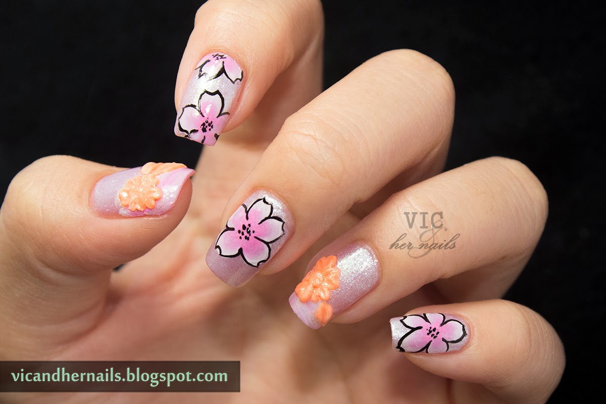 Vic and Her Nails: March N.A.I.L. - Theme 4 - Spring Flowers
