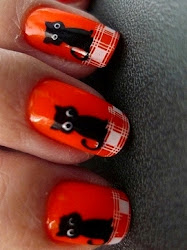 nail polish nails animals animal orange cat female