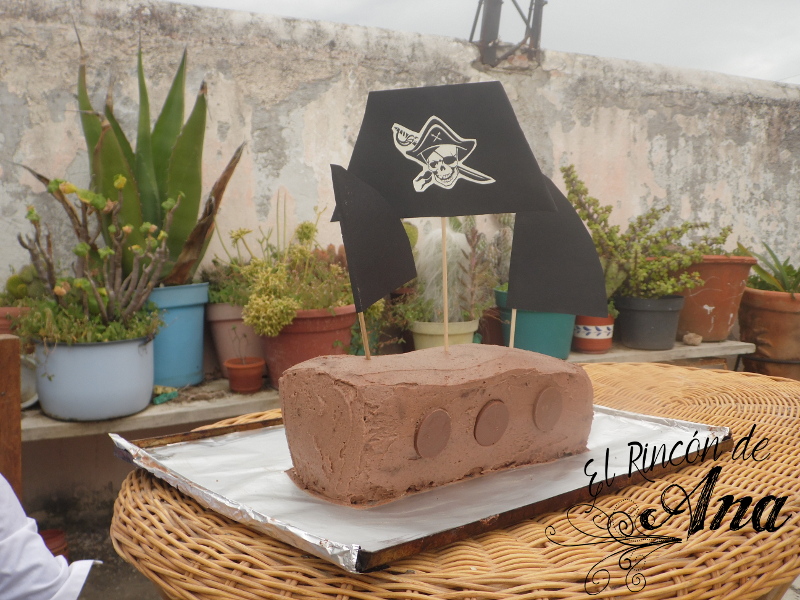 Pastel barco pirata