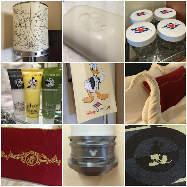 Disney features in a stateroom on the Disney Magic cruise ship
