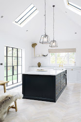 kitchen shaker farmhouse modern kitchens minimal devol cabinets skylights decor inspiration island natural light lofty stunning coach grows stronger british