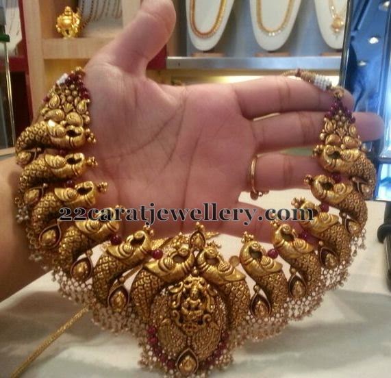 Fusion Work Lakshmi Necklace Jewellery Designs