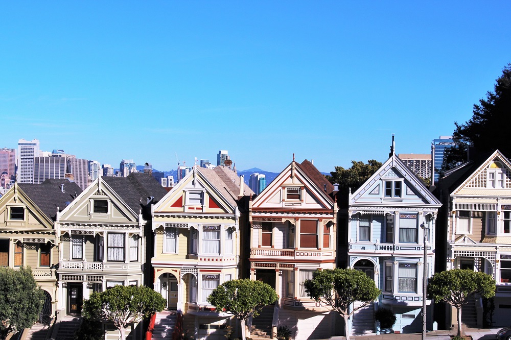 The famous Painted Ladies, San Francisco - California travel blog