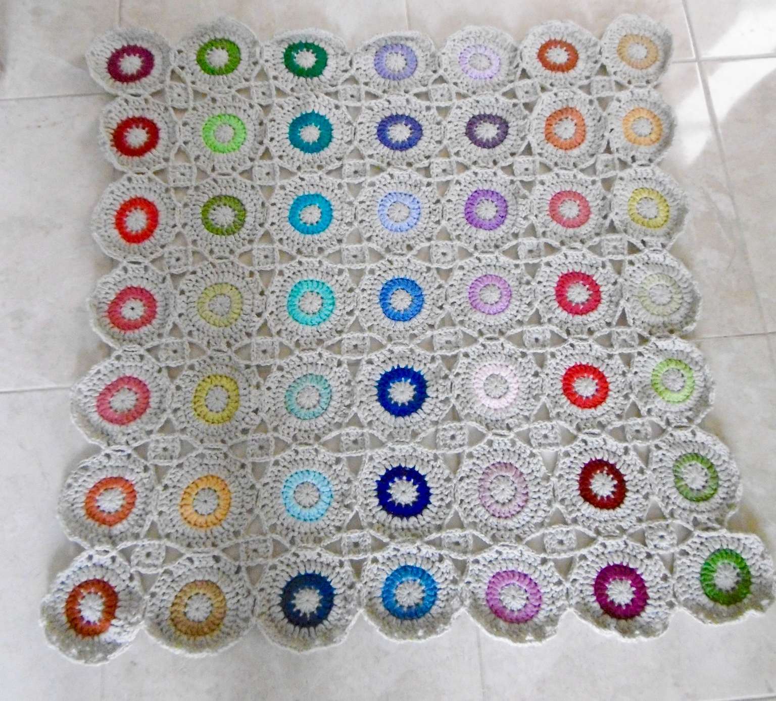 Susan Pinner MINI CAL BLANKET UPDATE Rule of 12 Scrap Yarn Blanket.