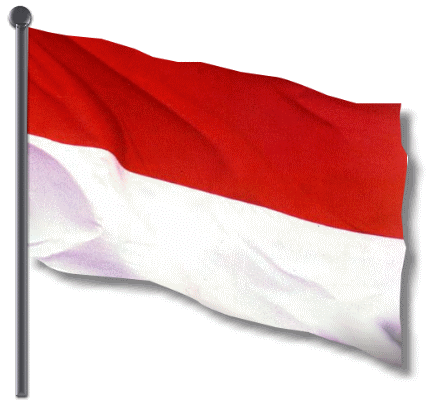 ZONANAKASEP Bendera Merah Putih Negara Indonesia Dan Monako/Monaco