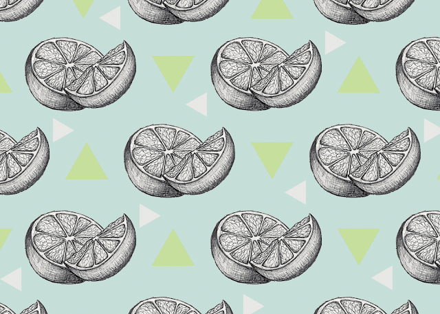 Art Life's lemons Illustration pattern