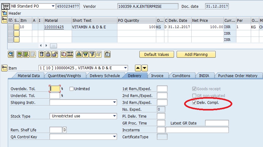 SOFTLINK CONSULTANCY SERVICES: How to Close open Purchase Orders in SAP