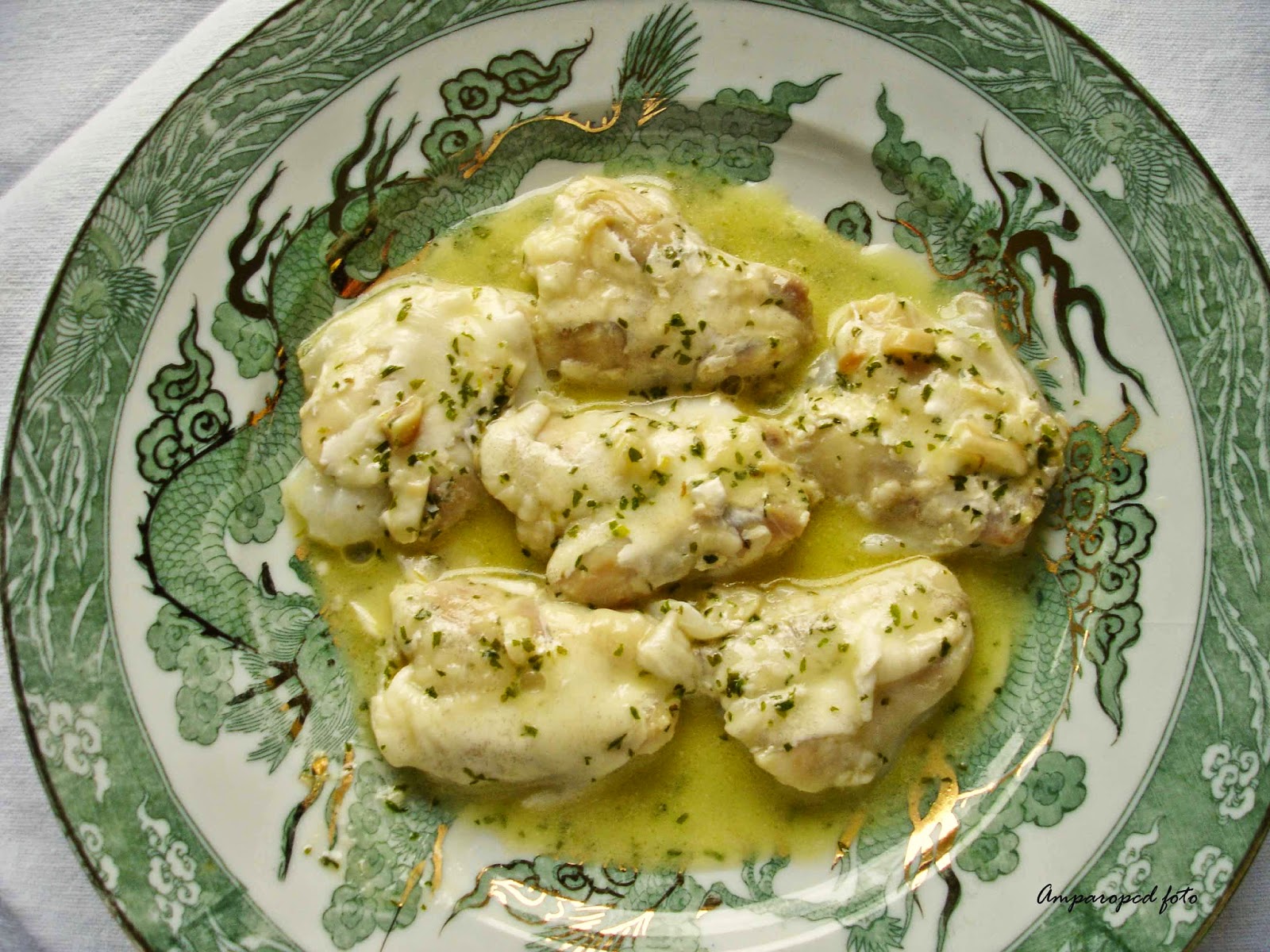 Cocinando en casa Cocochas de bacalao