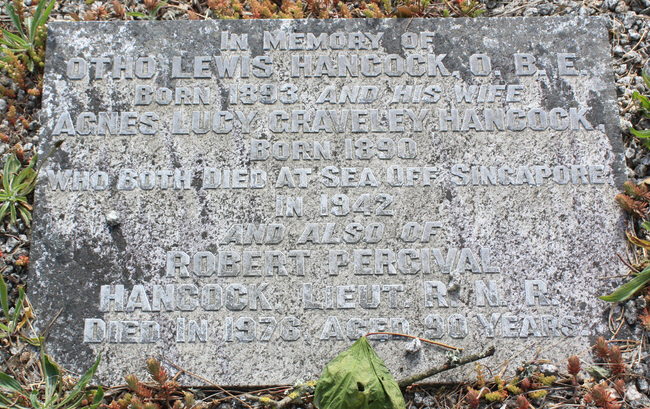 Grave Mistakes Otho Lewis Hancock and his wife Agnes Lucy both died at