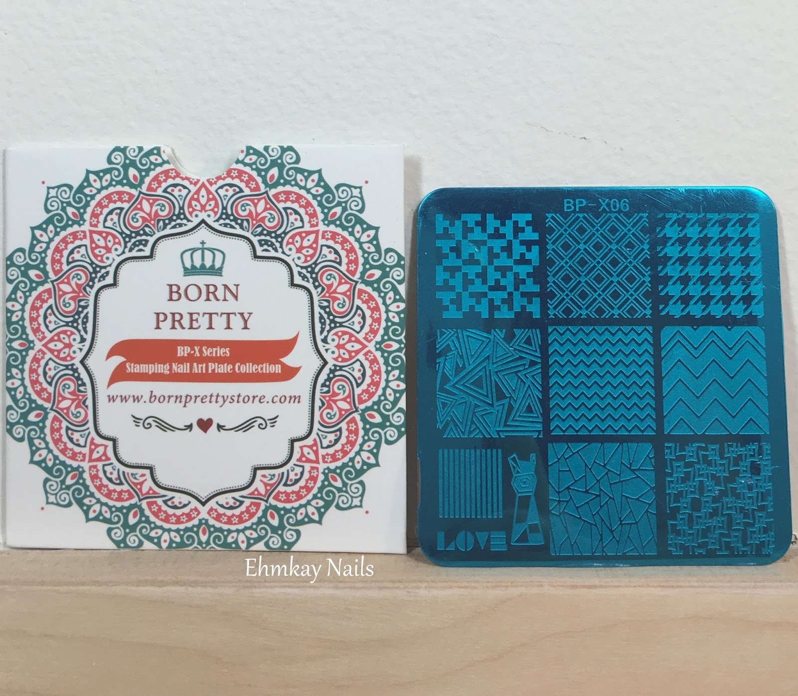 ehmkay nails Girly Bits Silver Bells Stamping Polish with Born Pretty