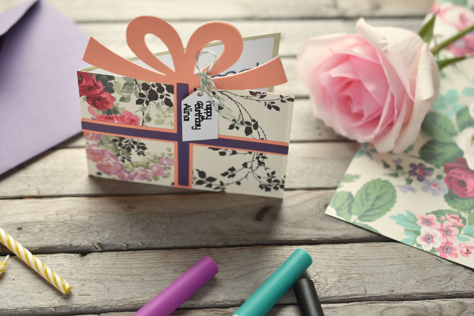 woman in real life making cards with cricut's new anna