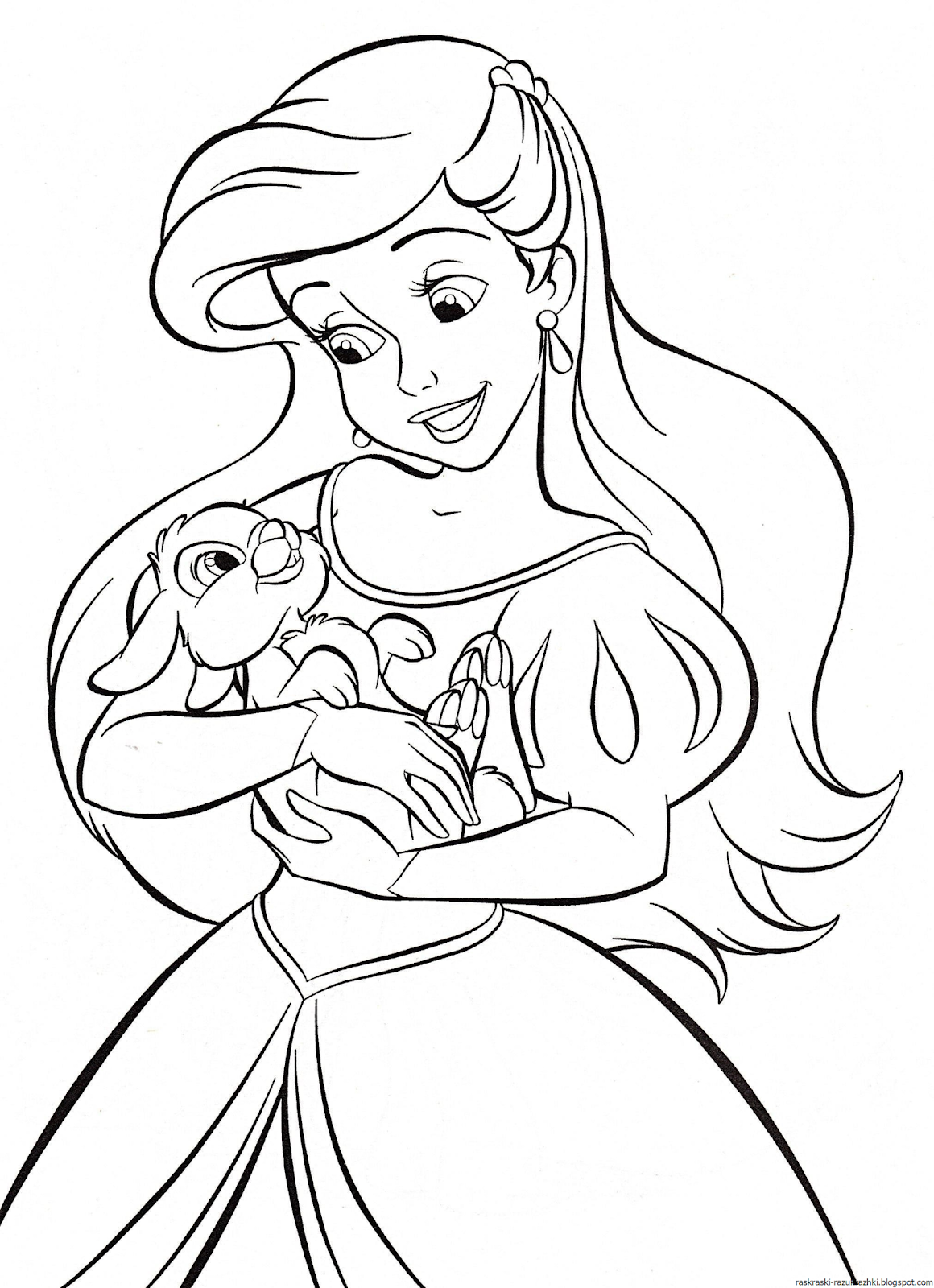 Раскраски Для Девочек Принцессы Диснея