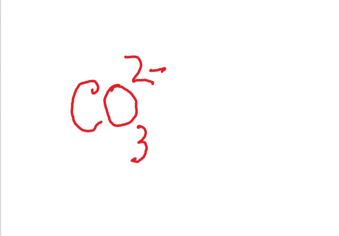 What is the carbonate formula?