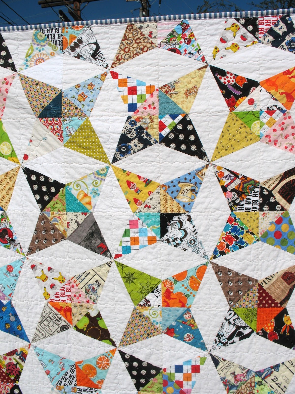 Ye Olde Kaleidoscope Quilt in Novelty Fabrics (88)