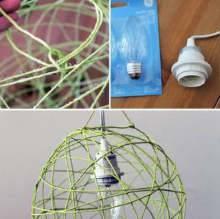 Unik Cara Membuat Lampion  dari  Benang  Wol  Mudah dan 