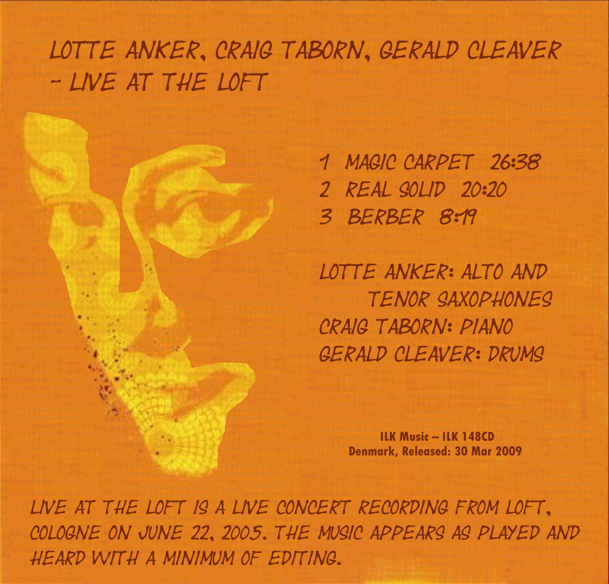 Different Perspectives In My Room...!: LOTTE ANKER / CRAIG TABORN ...