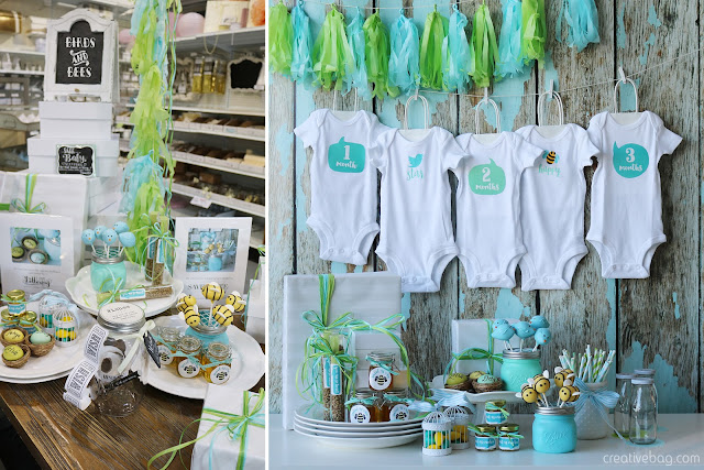 birds and bees gender neutral baby shower | Creative Bag