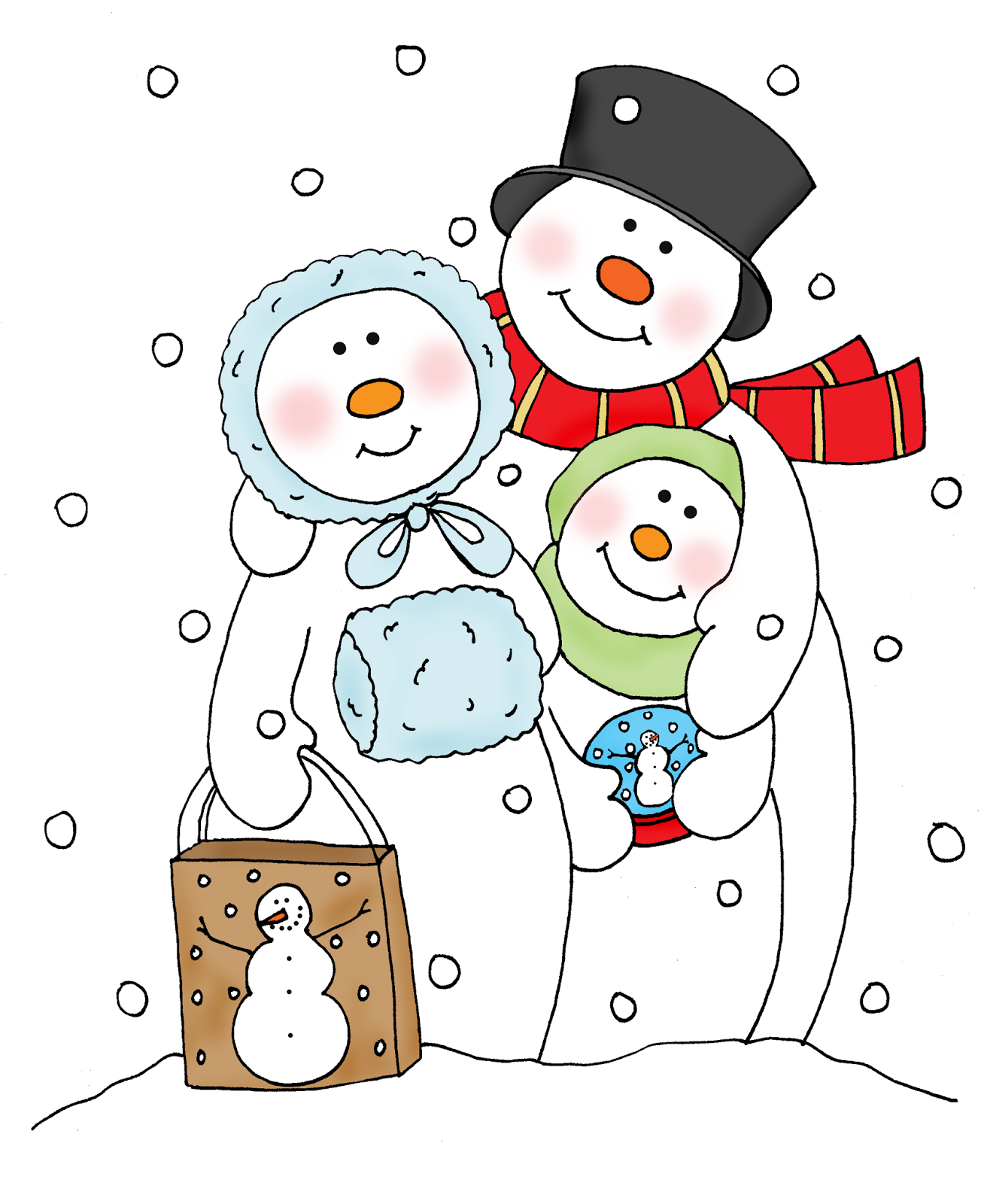 snowman family clip art free - photo #23