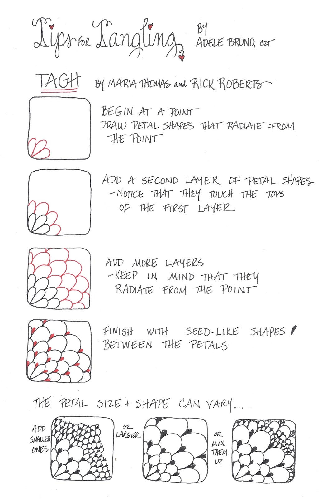 Tickled To Tangle Tips for Tangling TAGH