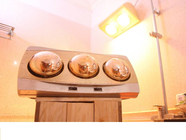 Cách lắp đèn sưởi hồng ngoại nhà tắm an toàn khoa học