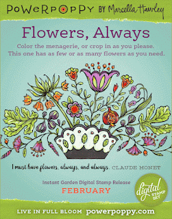 Power Poppy, Marcella Hawley, Flowers Always, Instant Garden Digital Release, February 2016