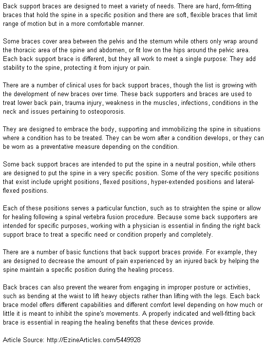 Effective Ways The Best Back Support Brace