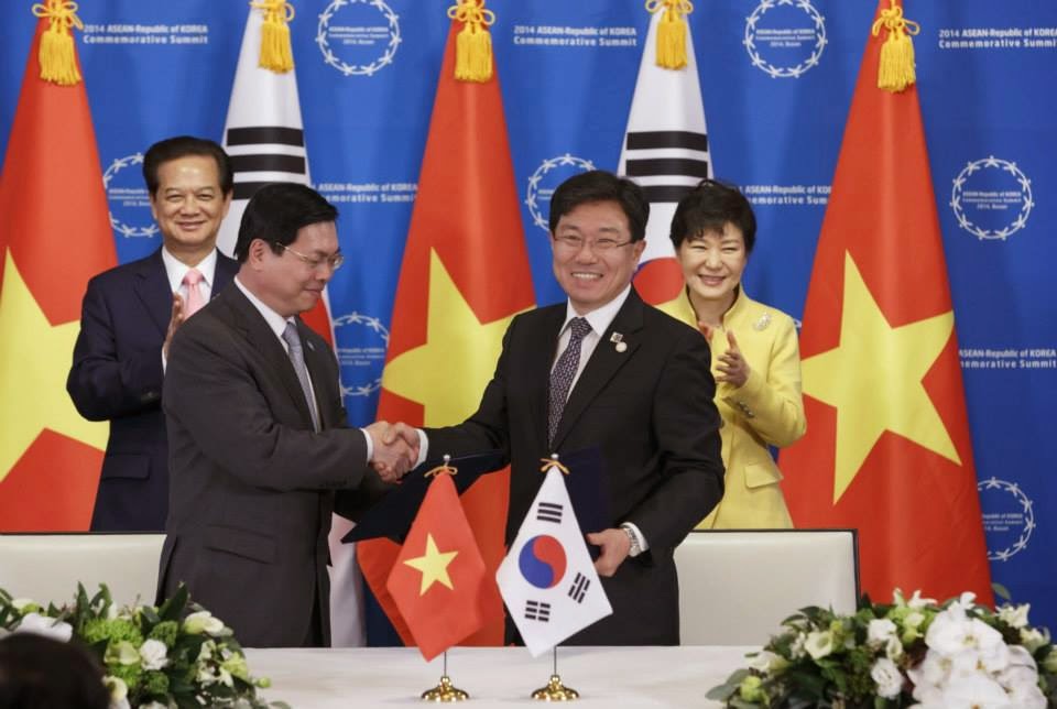 Ký kết giữa Việt Nam và Hàn Quốc
