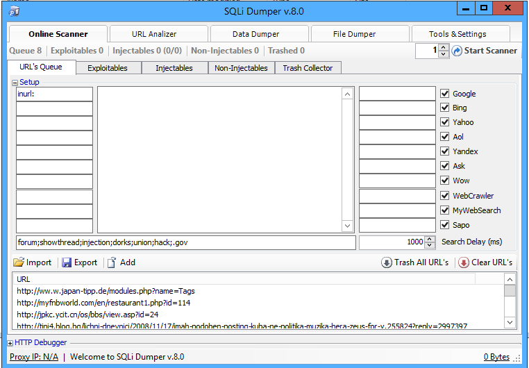 Download SQLi Dumper v8.0 + 4000 Dork! » INDRAMAYU SOFTWARE31