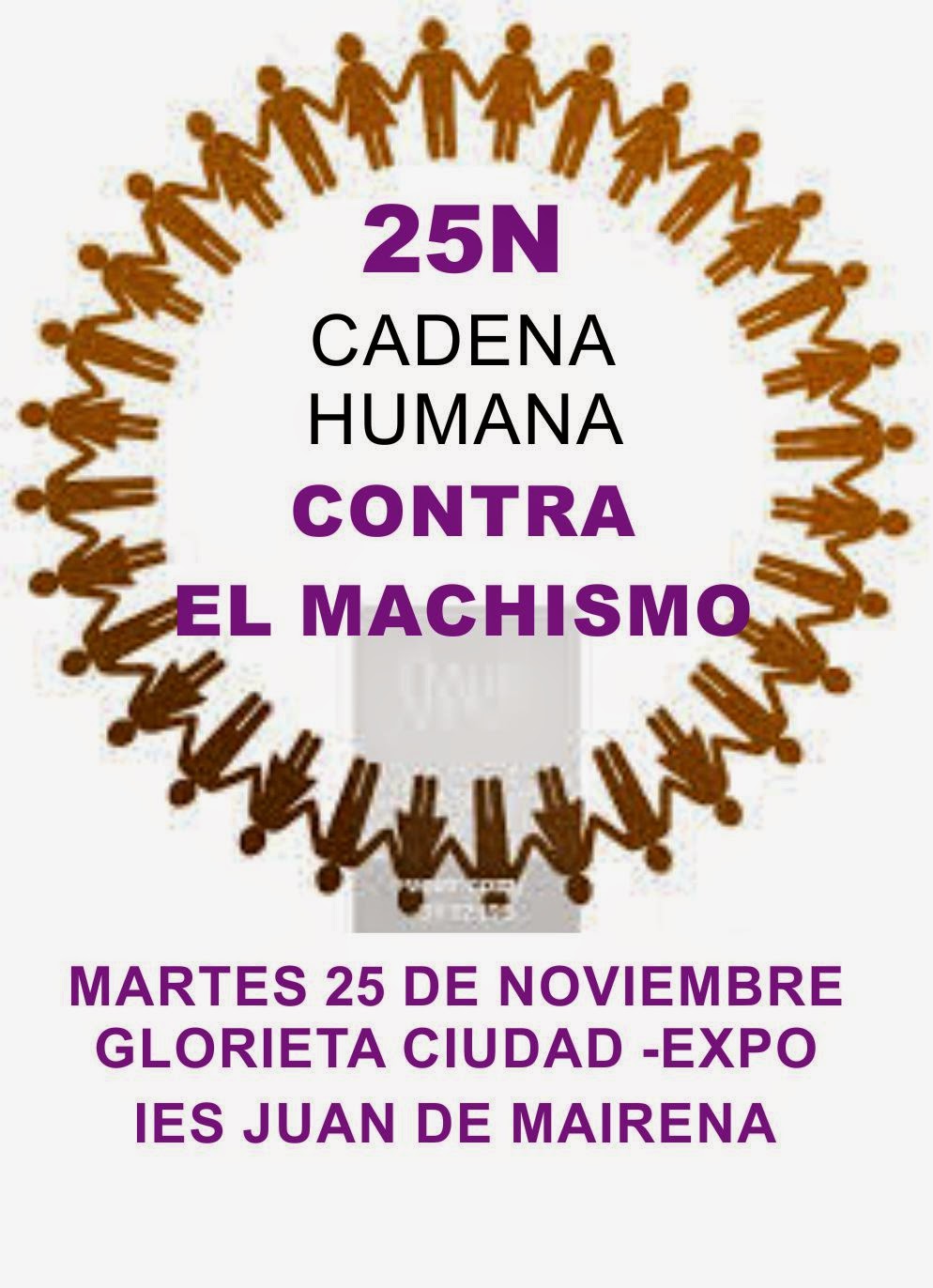 Aequitas25 CADENA HUMANA CONTRA EL MACHISMO