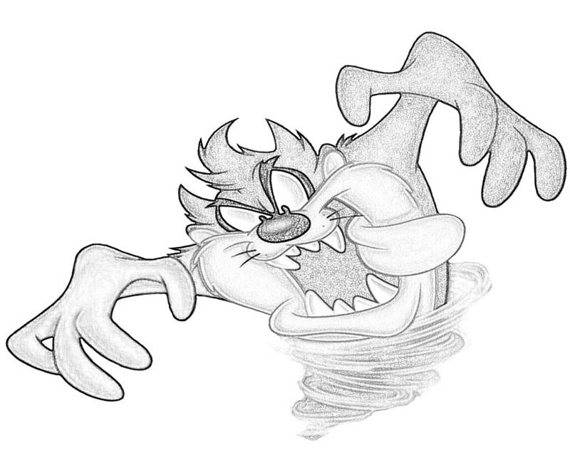 taz mania coloring pages - photo #12
