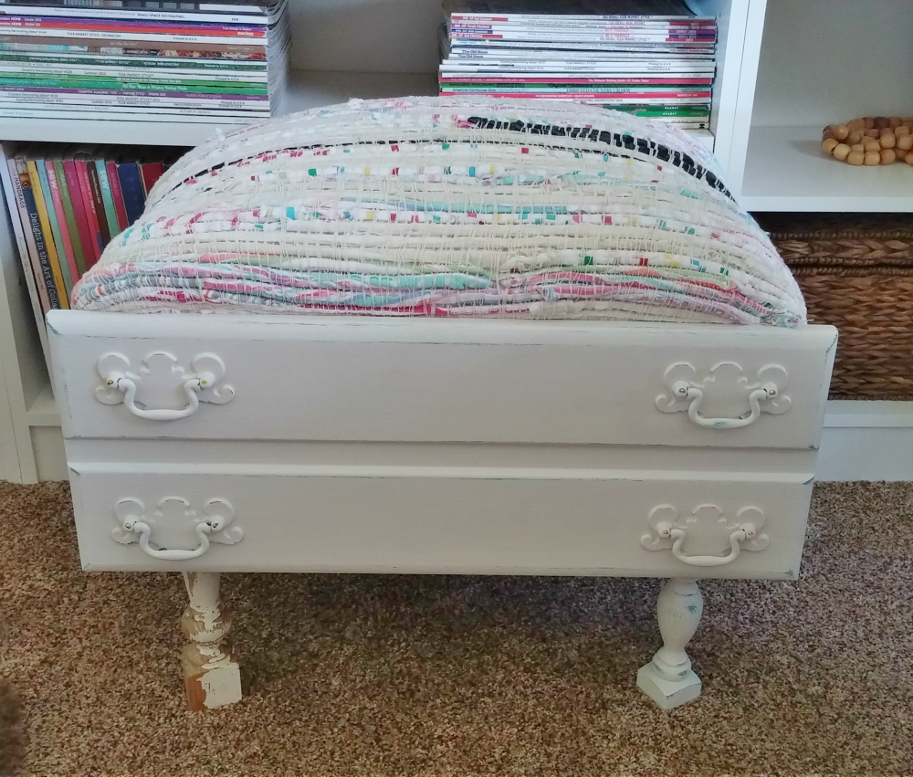 How to Make a Footstool From an Old Drawer! Little Vintage Cottage