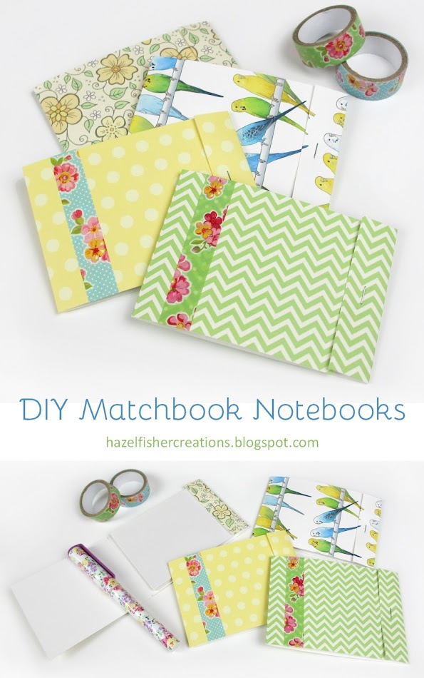 DIY Matchbook Notebooks tutorial by hazelfishercreations DIY Matchbook Notebooks tutorial by hazelfishercreations