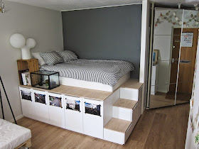 MI RINCÓN DE SUEÑOS: Hacer camas con espacio para almacenar