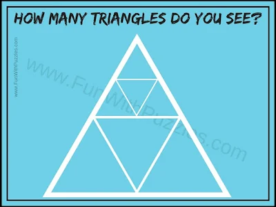 Observational Test: How many triangles in Figure Picture Puzzle