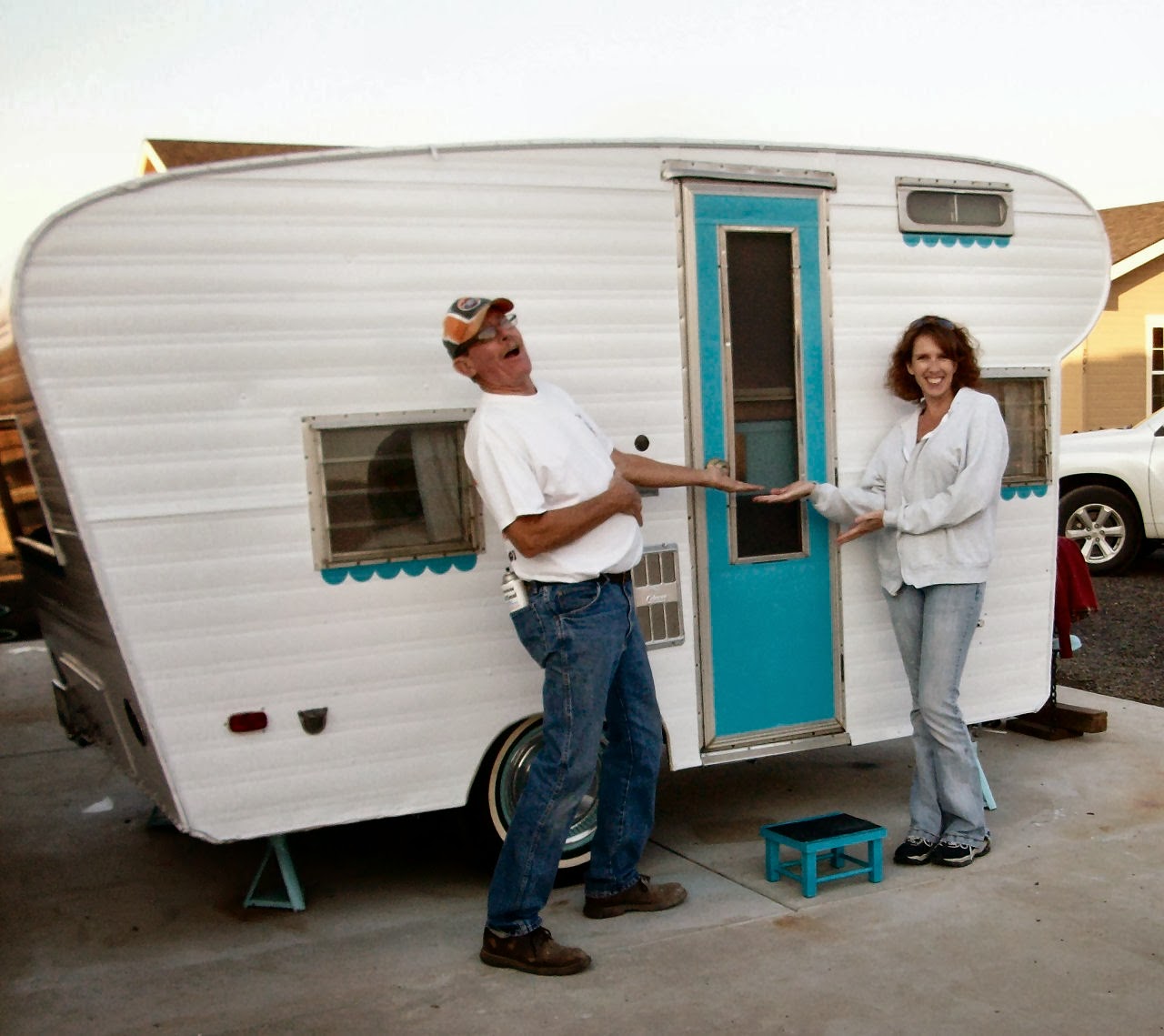 How to Paint a Vintage Trailer for Under 60 Little Vintage Cottage