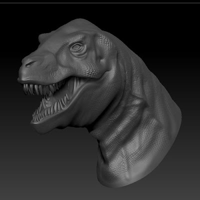 modobot: modo-Zbrush ティラノサウルス