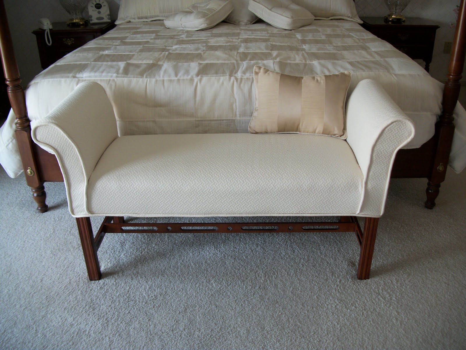 Custom Made Slipcovers Benches and Ottomans, Headboards, Pillows