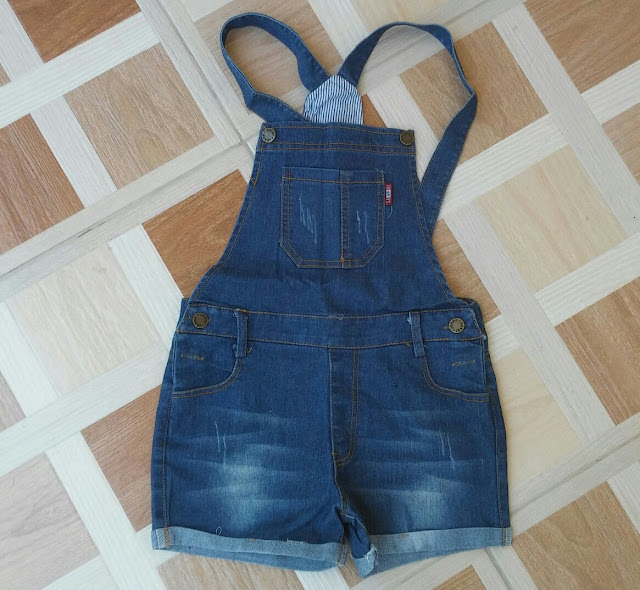 Macaquinho Jeans Infantil