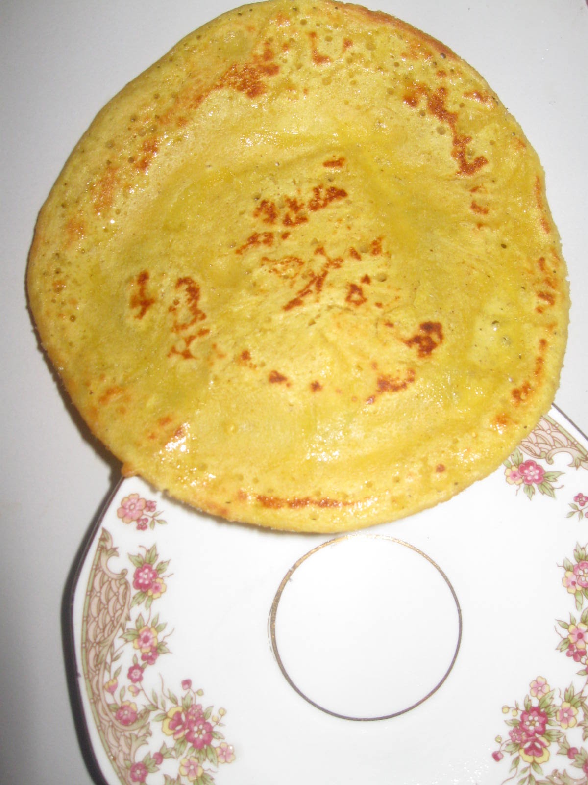 Indian Vegetarian Recipes Plain Besan Cheela/Chickpea Flour Pancake