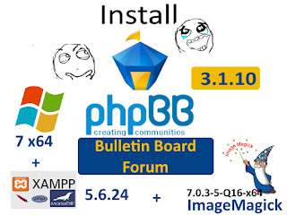 Install phpBB  3.1.10 PHP forum bulletin board on windows 7 localhost XAMPP tutorial