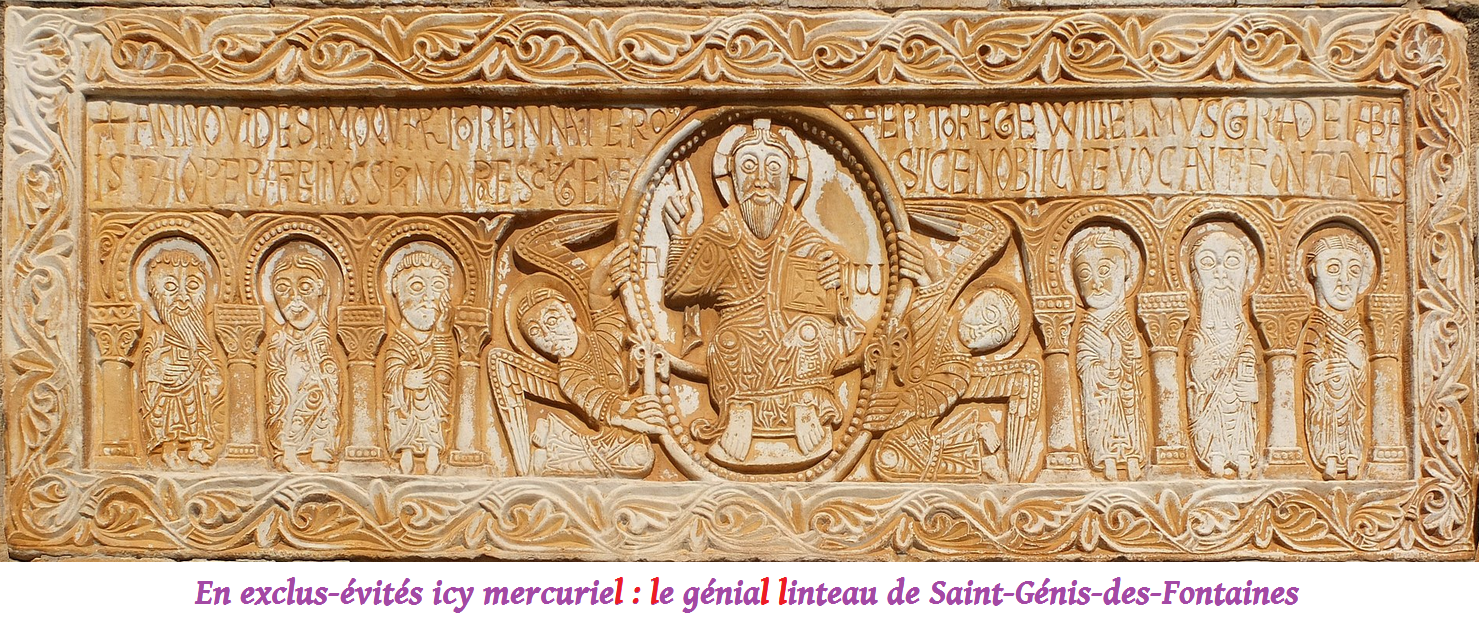 Le génial linteau de Saint-Génis des Fontaines - Blog en cours de création