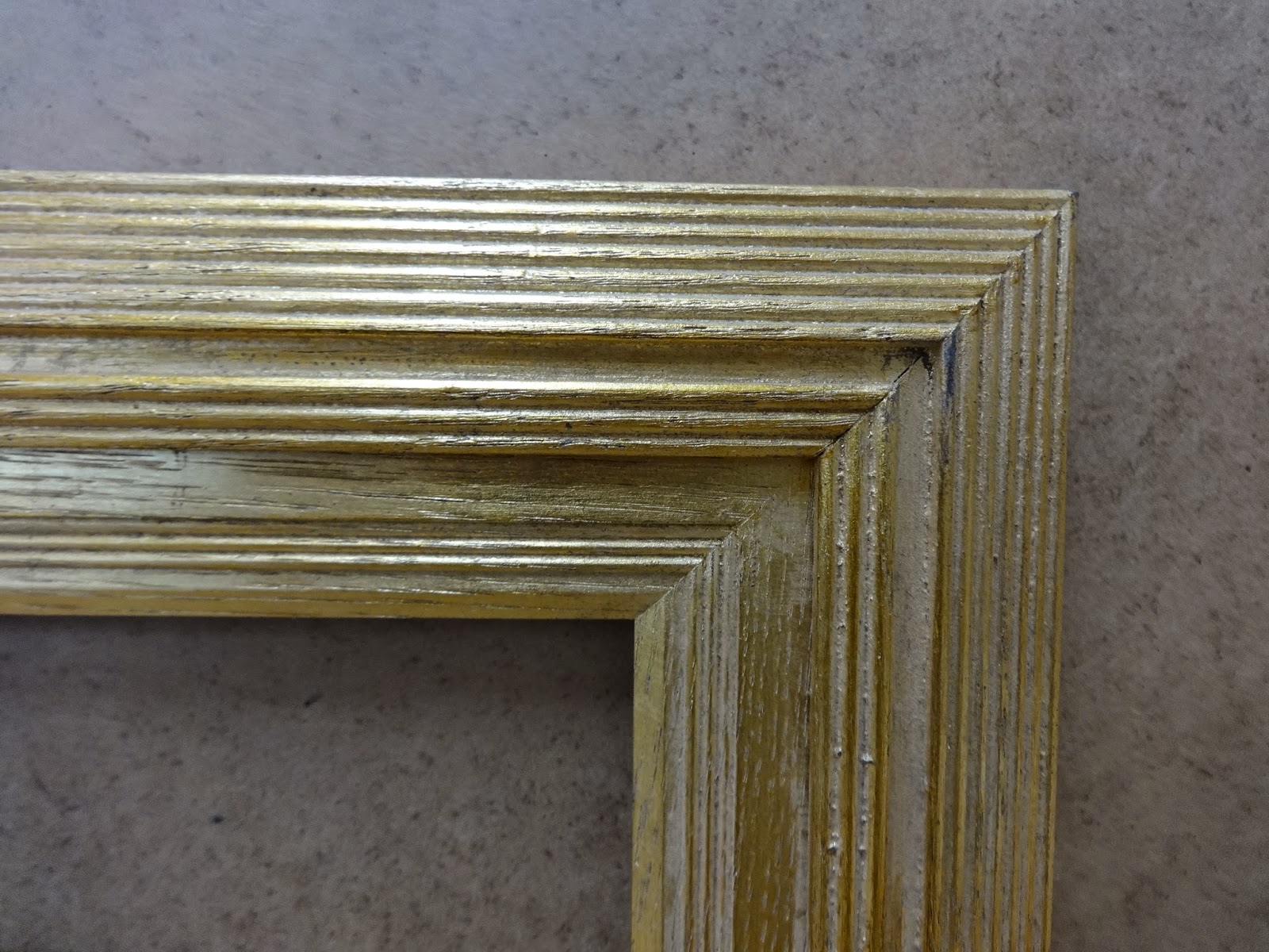Antique Frame Sale: Late 20th Century gilt reeded oak 'Whistler' frame