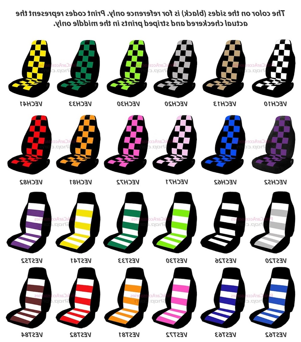 Checkered Car Seat Covers