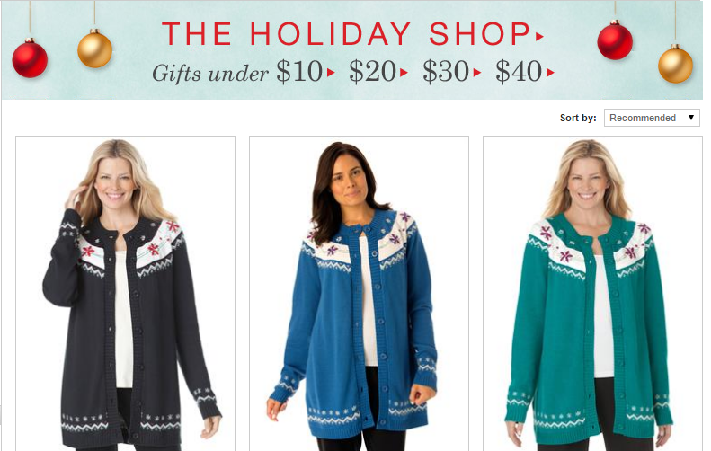 Woman Within Coupons 50 and Free Shipping: Woman Within: Holiday Gifts Under $10, $20, $30, $40