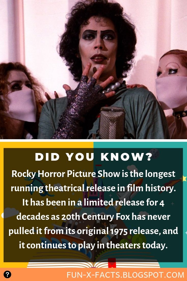 Rocky Horror Picture Show is the longest running theatrical release in