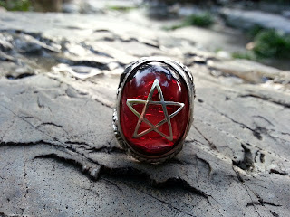 crack red angel heart ring by alex streeter